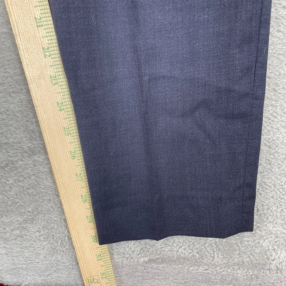 Banana Republic Dress Pants Mens 35x32 Navy Wool Modern Slim Italian Fabric